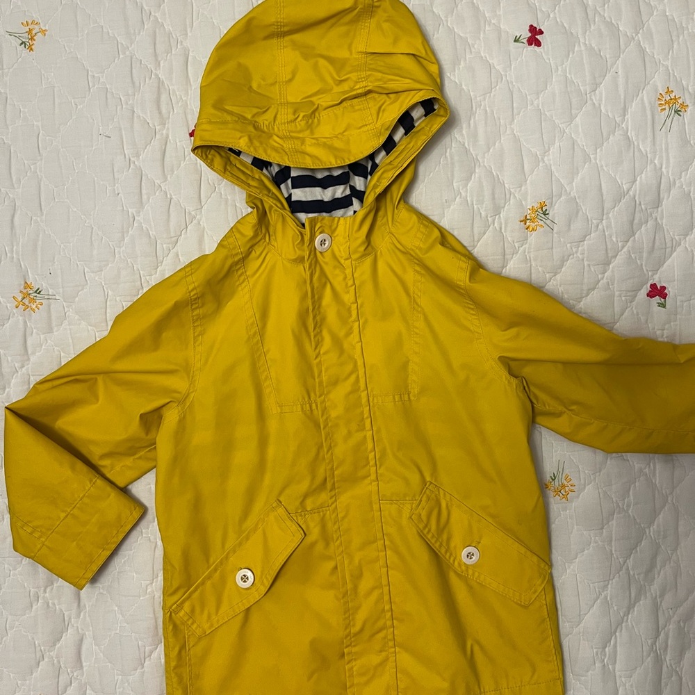 Classic yellow rain coat